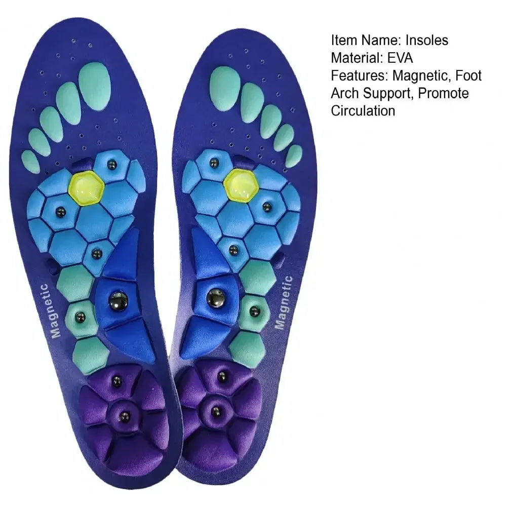 Magnetic Acupressure Insoles | Therapeutic Foot Support With Hexagonal Design