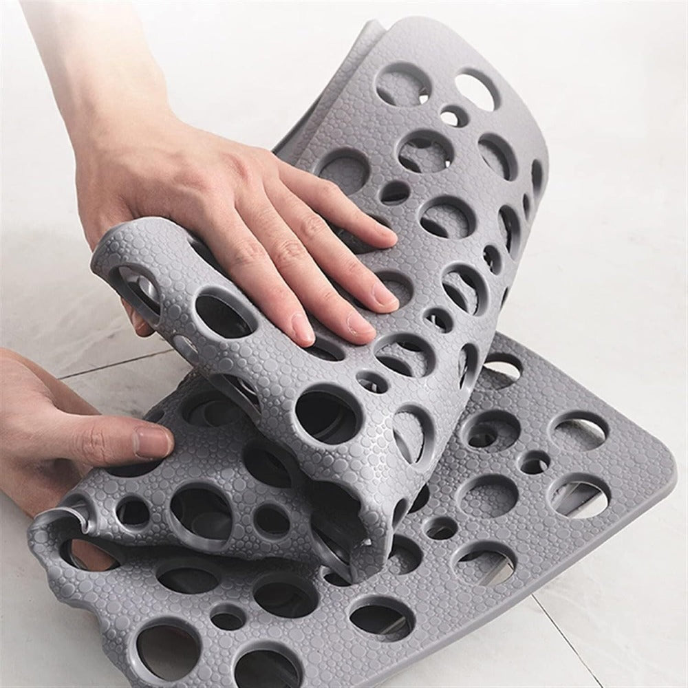Non-Slip Shower Mat | PVC Drainage Design With Suction Cups