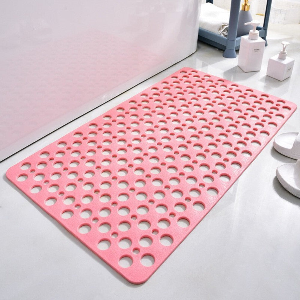 Non-Slip Shower Mat | PVC Drainage Design With Suction Cups