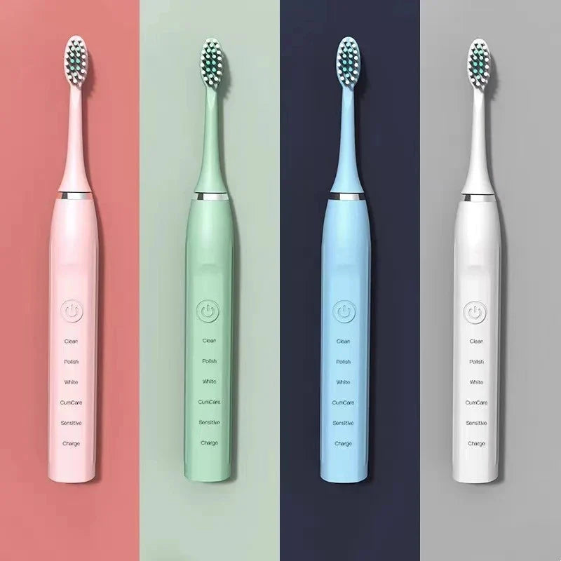 Sonic Electric Toothbrush | Ultrasonic Technology With 4 Brush Heads