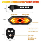 Wireless rear light with indicators