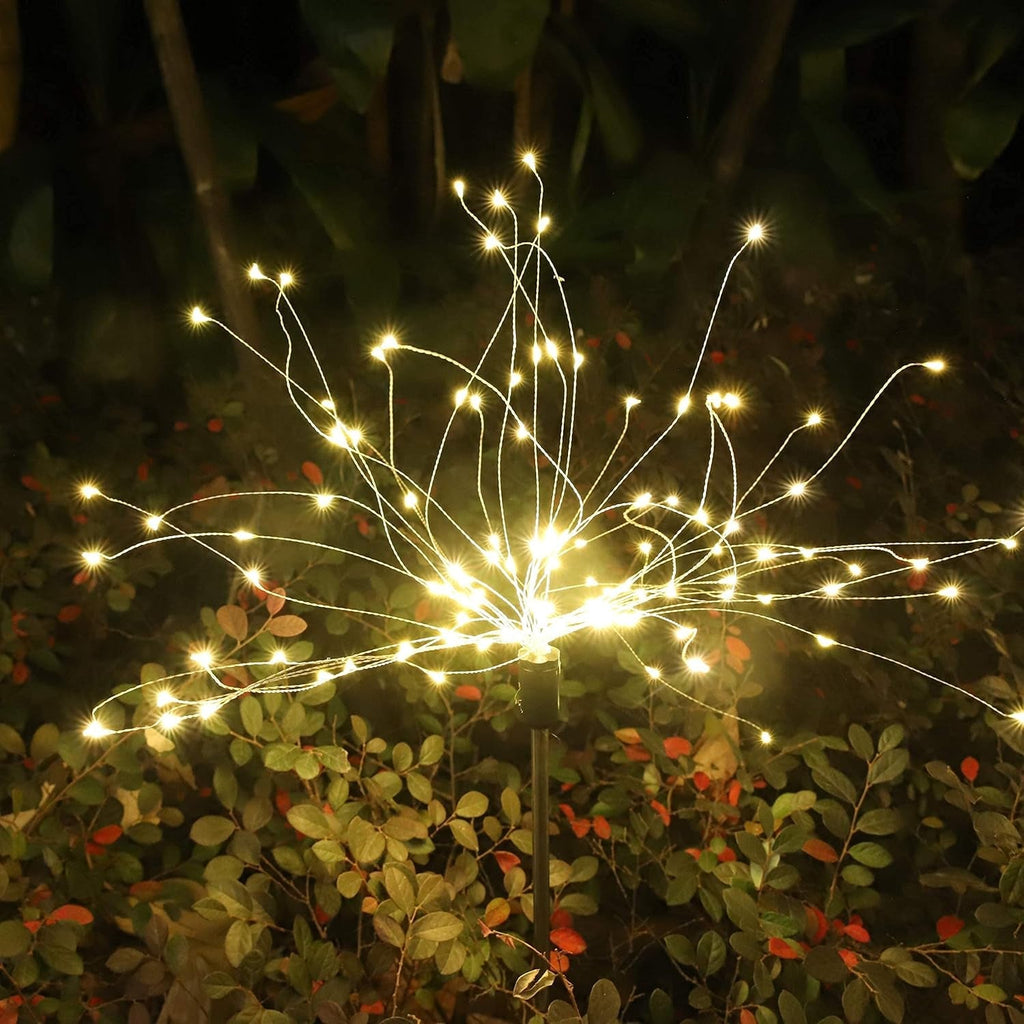 2 Pack Solar Firework Garden Lights