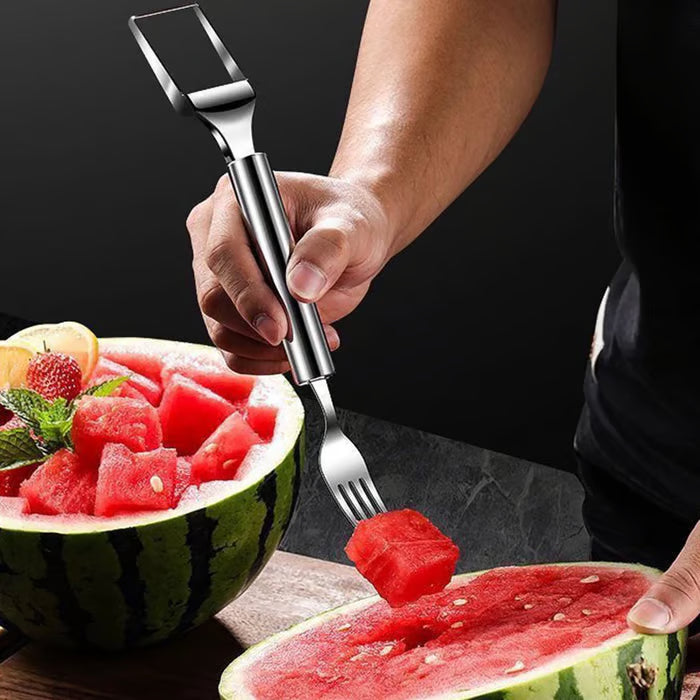 🔥🍉 Effortless Fruit Prep✨ 2-in-1 Fruit Cutter & Fork – For Quick and Easy Fruit Serving! 🍓