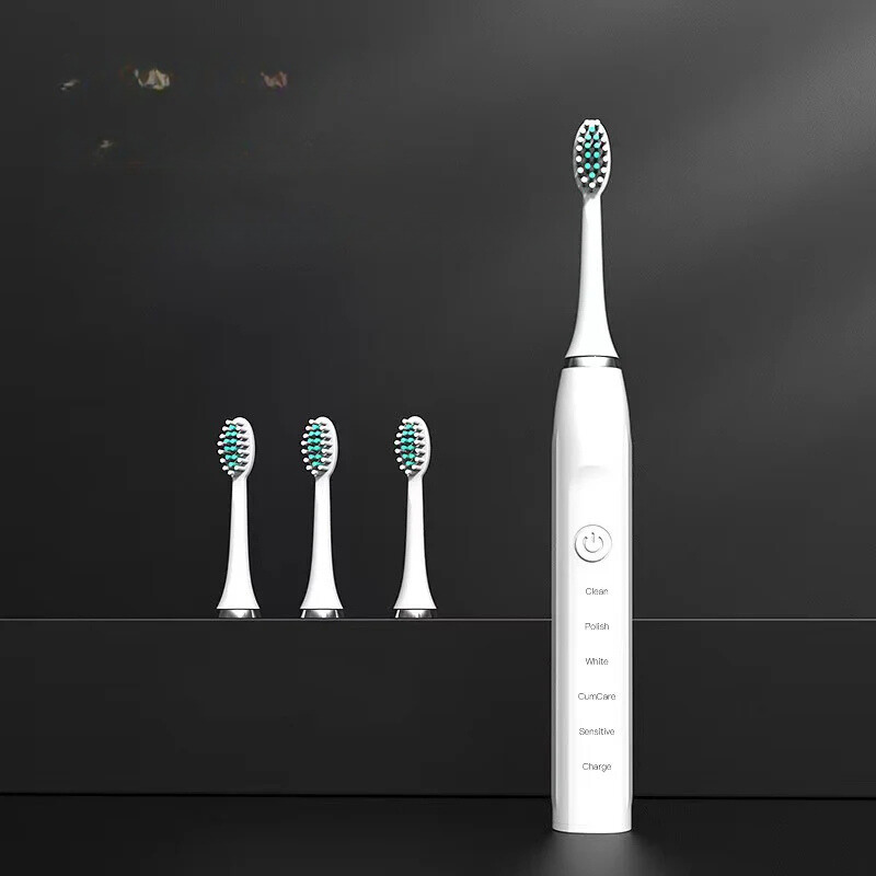 Sonic Electric Toothbrush | Ultrasonic Technology With 4 Brush Heads