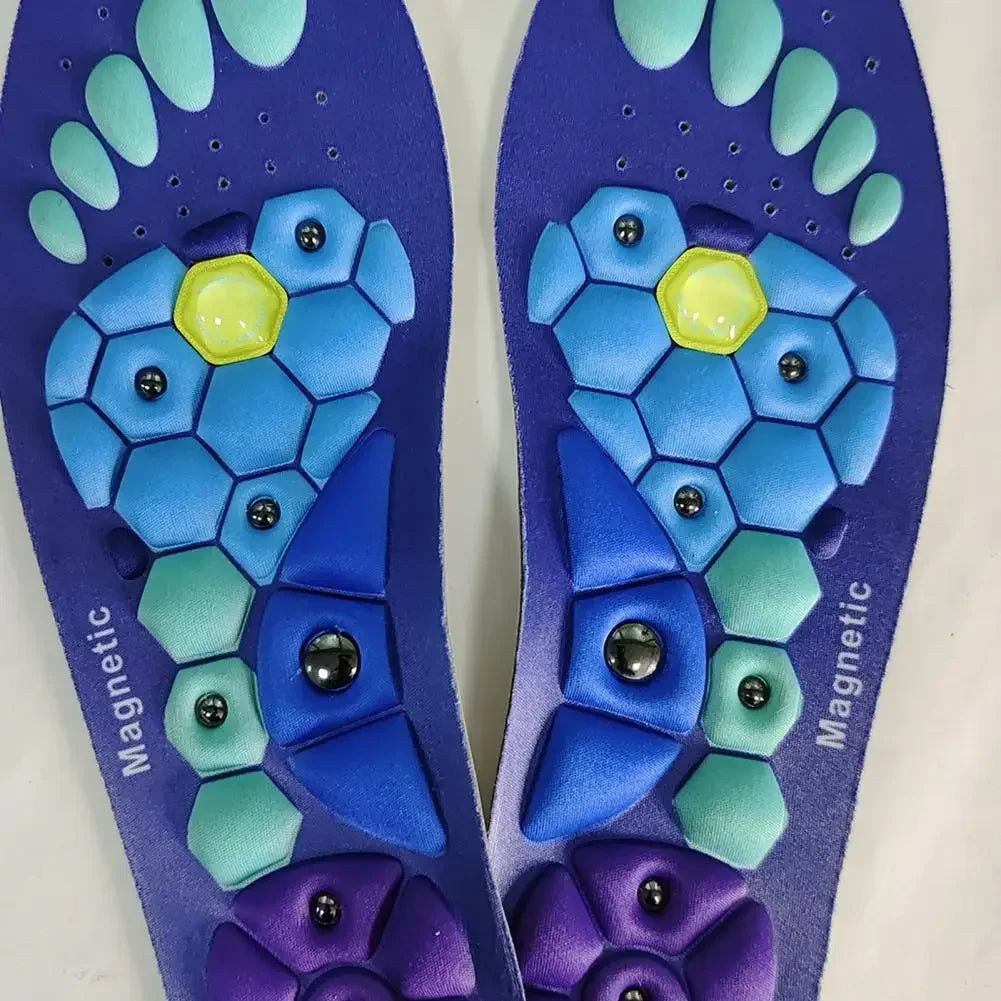 Magnetic Acupressure Insoles | Therapeutic Foot Support With Hexagonal Design