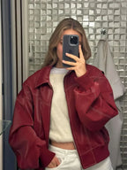 Scarlet Leather Jacket