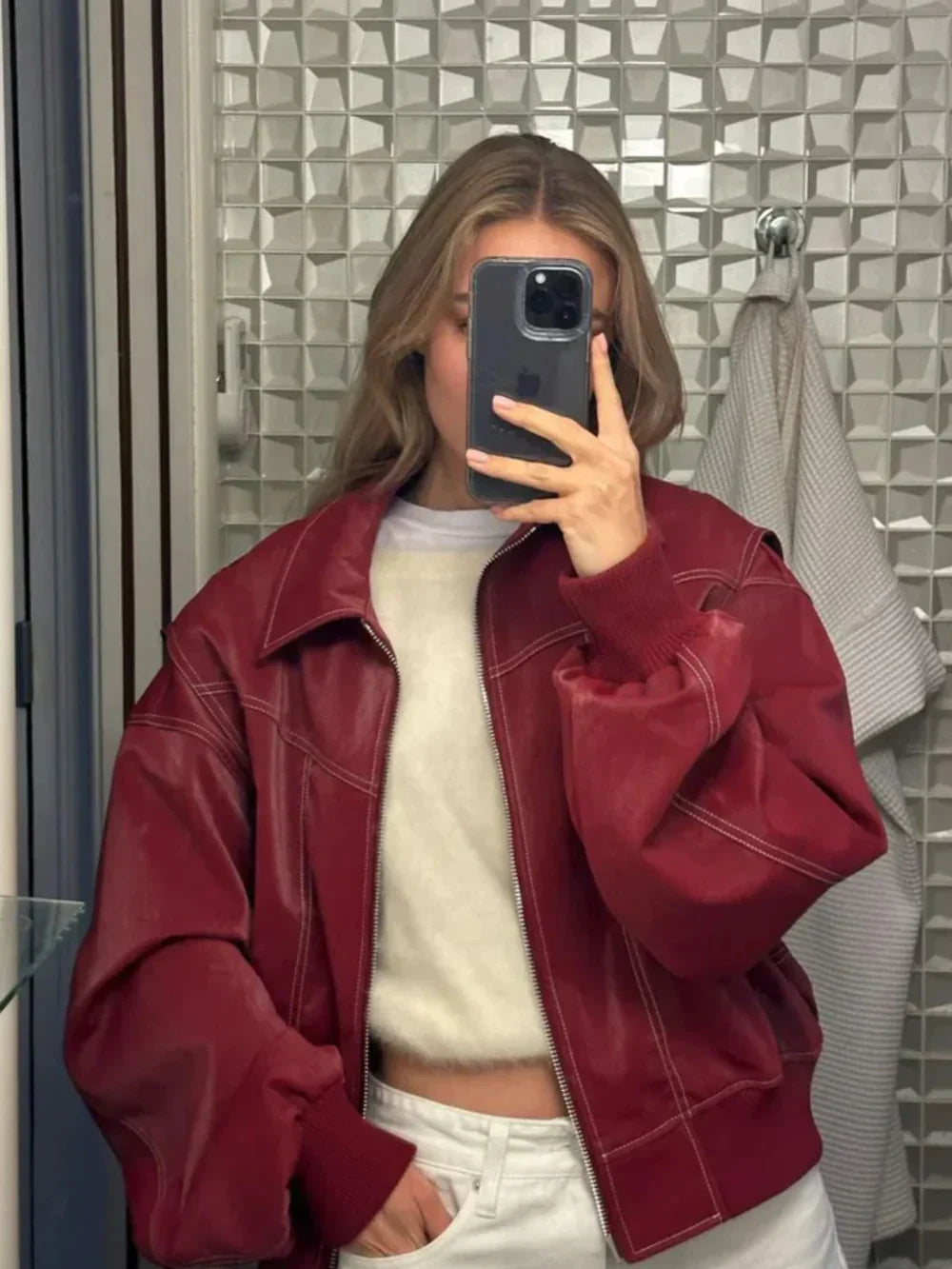 Scarlet Leather Jacket
