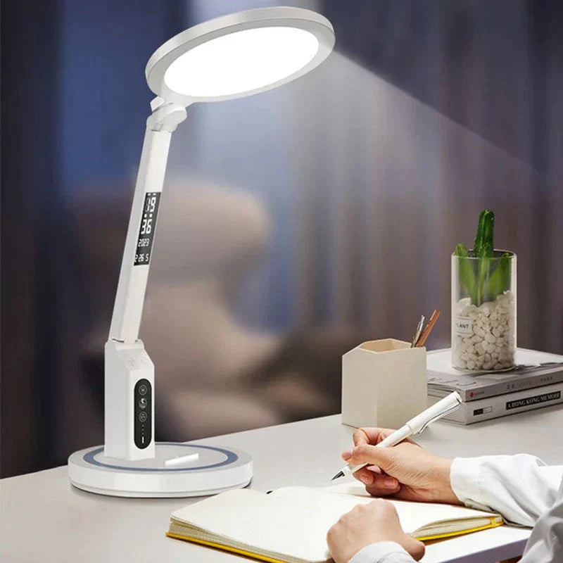 LED Desk Lamp With Clock | Touch Control Digital Display