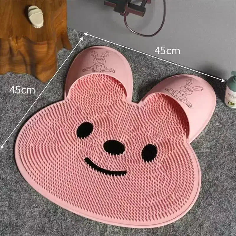 Shower Foot Scrubber Mat | Non-Slip Massage Cleaner