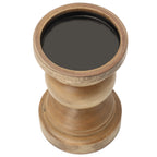Wood Pillar Candleholder