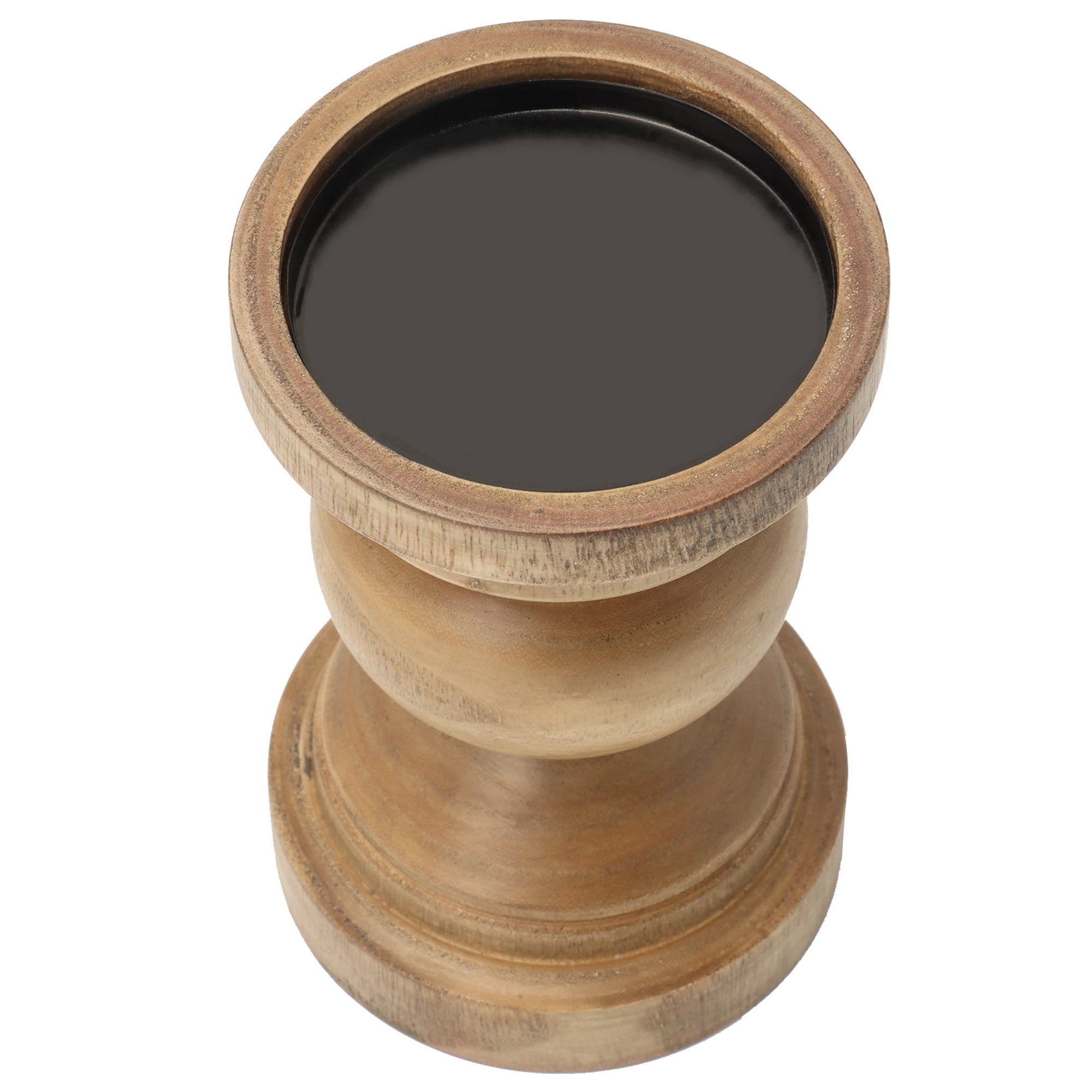 Wood Pillar Candleholder