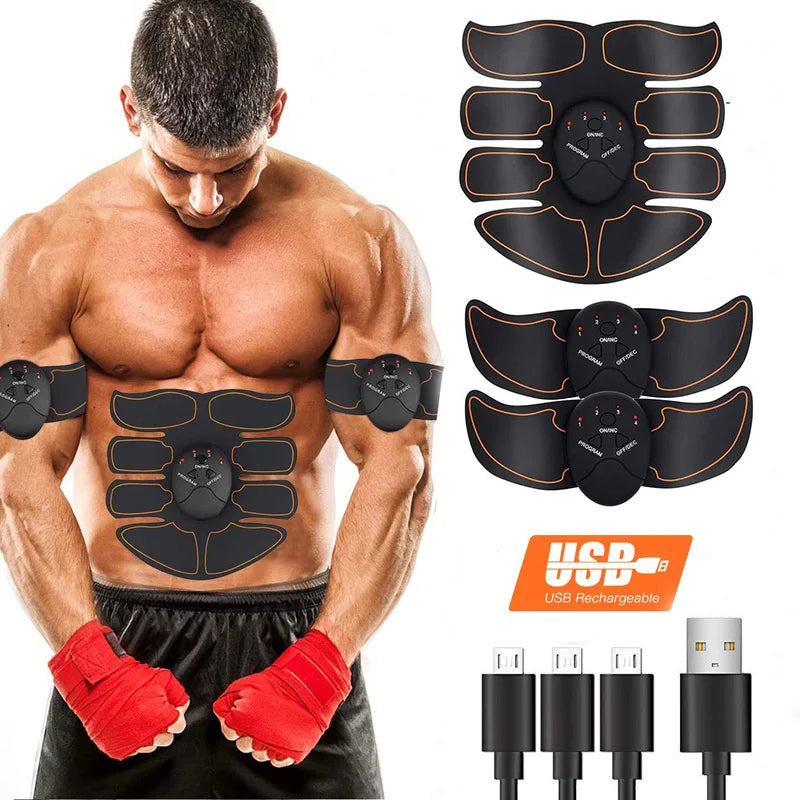 Smart EMS Muscle Trainer | USB Rechargeable Fitness Device
