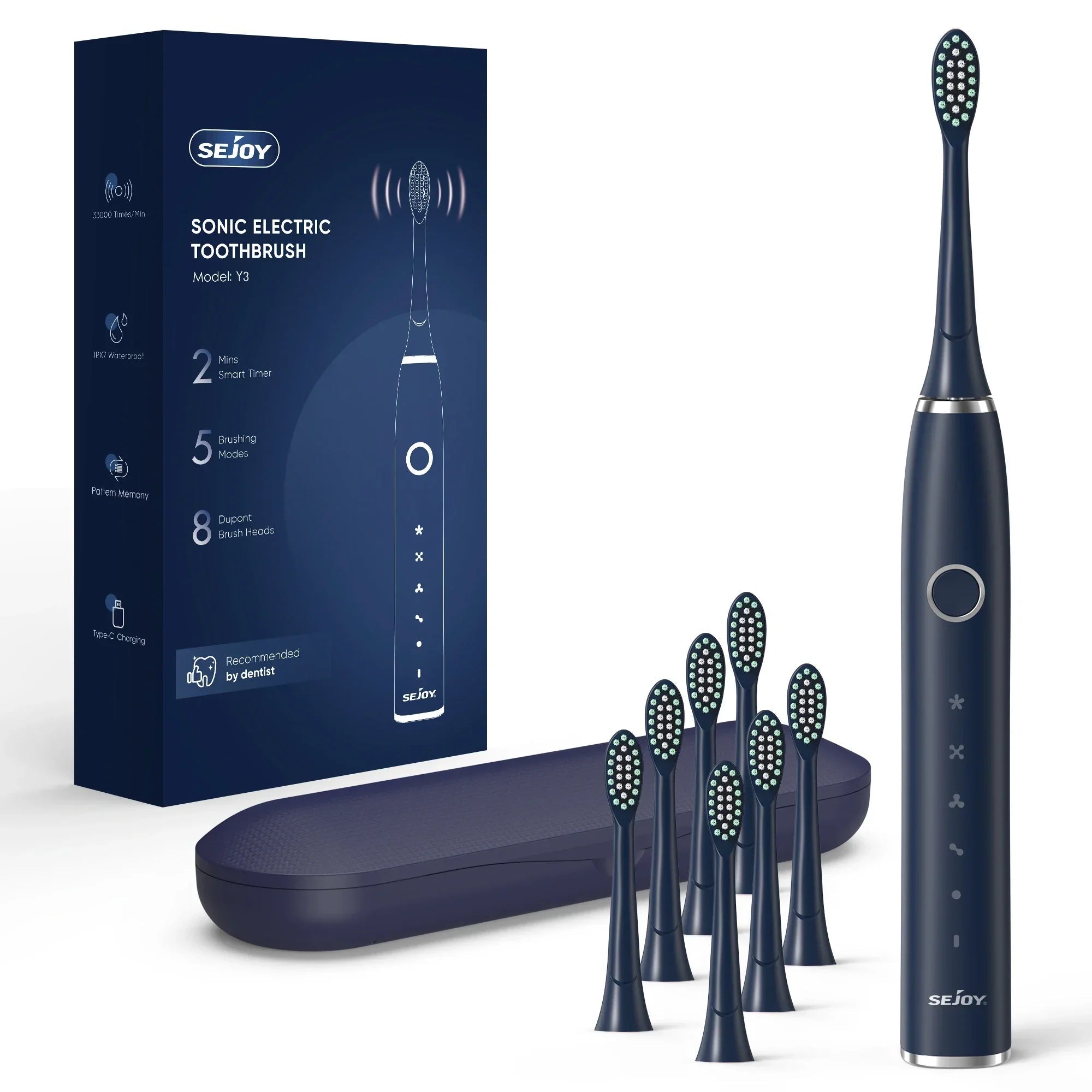 Sonic Electric Toothbrush | 5 Modes with Smart Timer