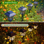 2 Pack LED Solar Lights Outdoor Waterproof