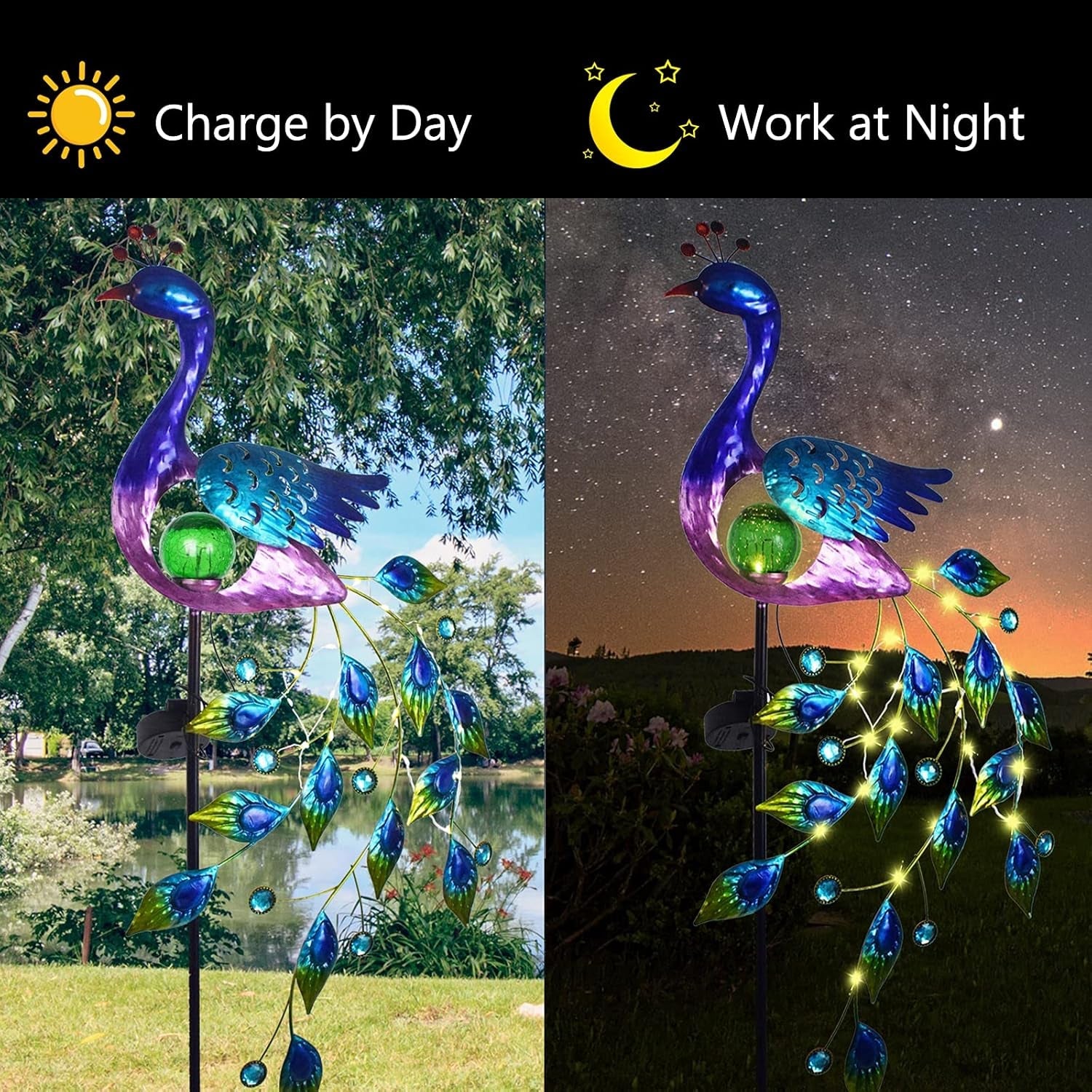 Peacock Pathway Solar Garden Light