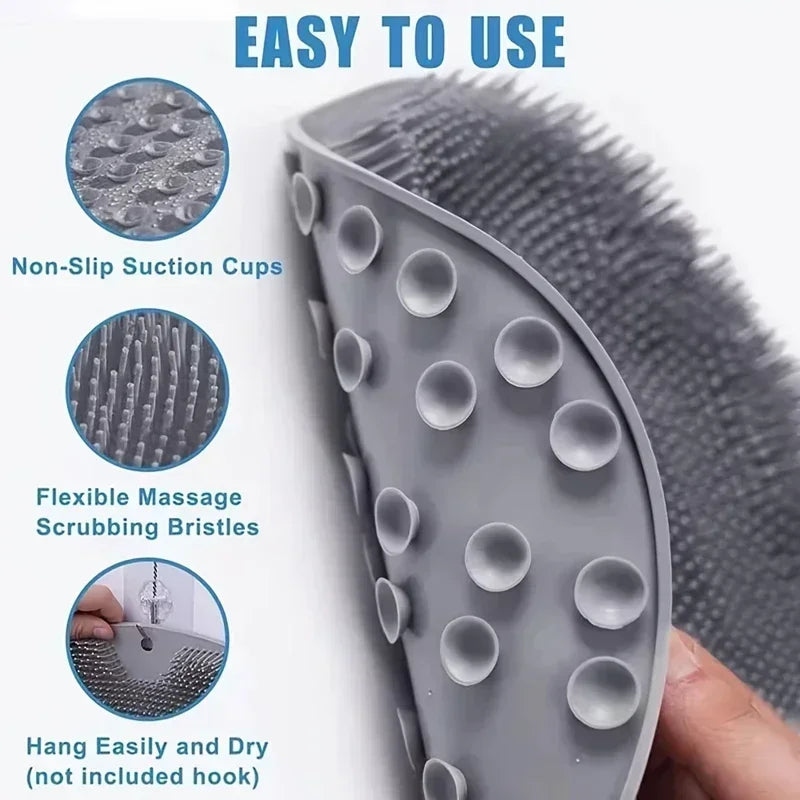 Silicone Bath Scrubber | Dual-Purpose Massage & Exfoliation Mat