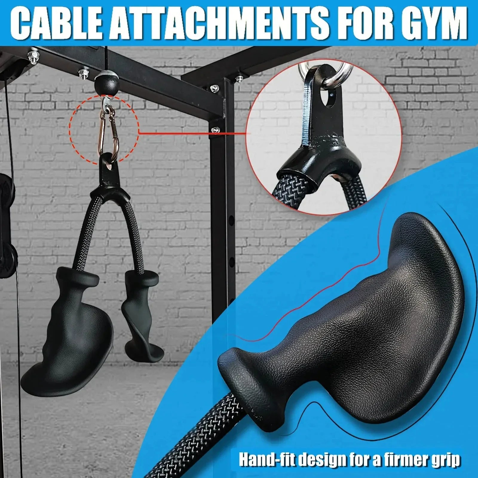 Professional Triceps Rope | Ergonomic 120cm Cable Attachment