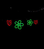 Solar Flower Garden Neon Lights