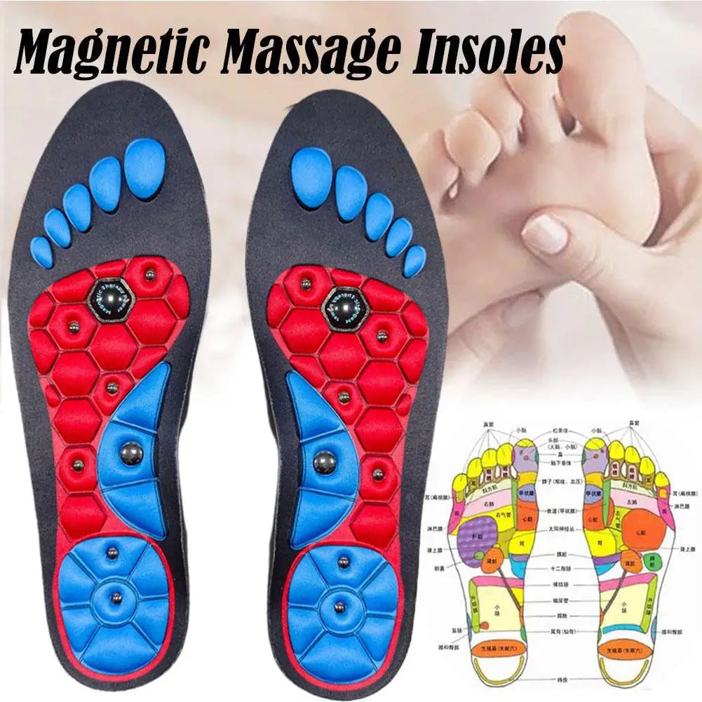 Magnetic Acupressure Insoles | Therapeutic Foot Support With Hexagonal Design