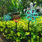 Solar Flower Garden Neon Lights