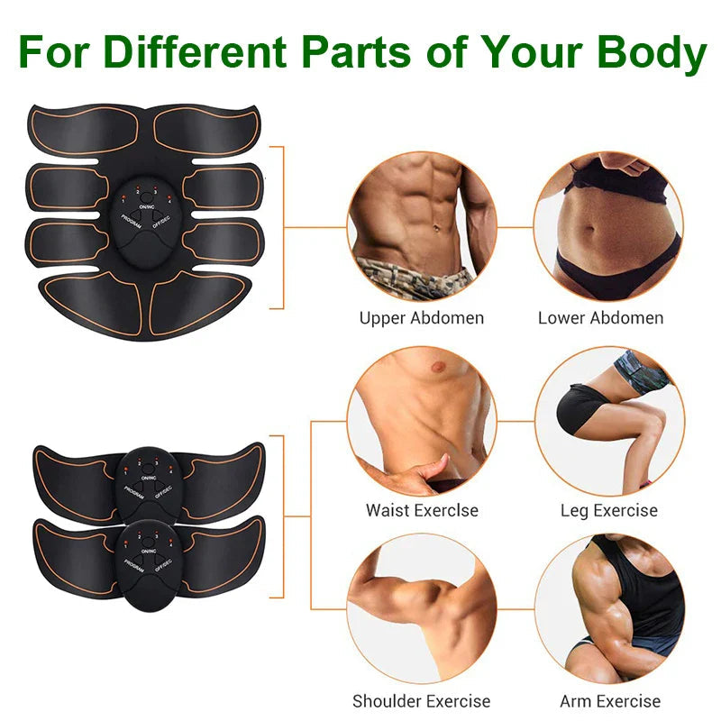 Smart EMS Muscle Trainer | USB Rechargeable Fitness Device