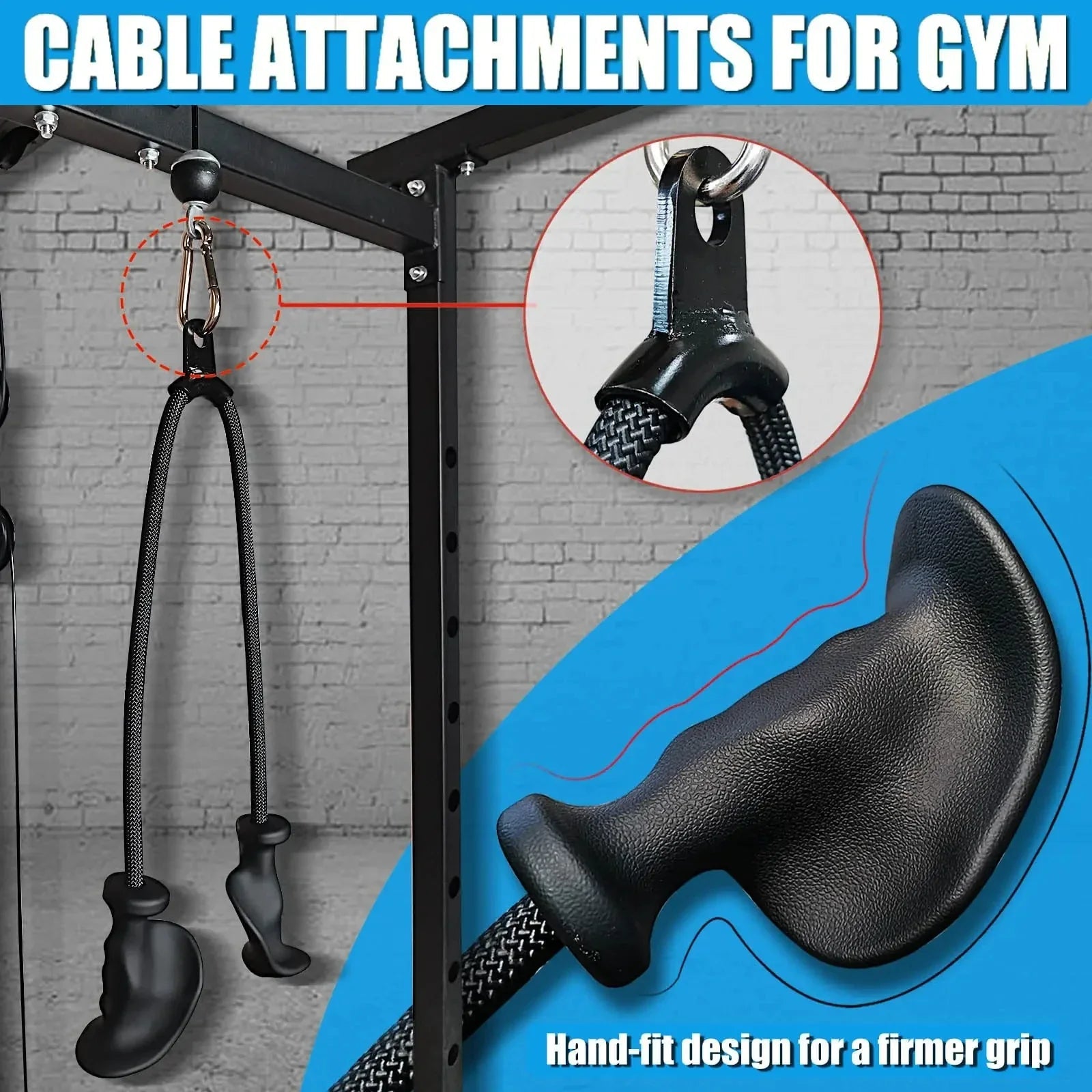 Professional Triceps Rope | Ergonomic 120cm Cable Attachment