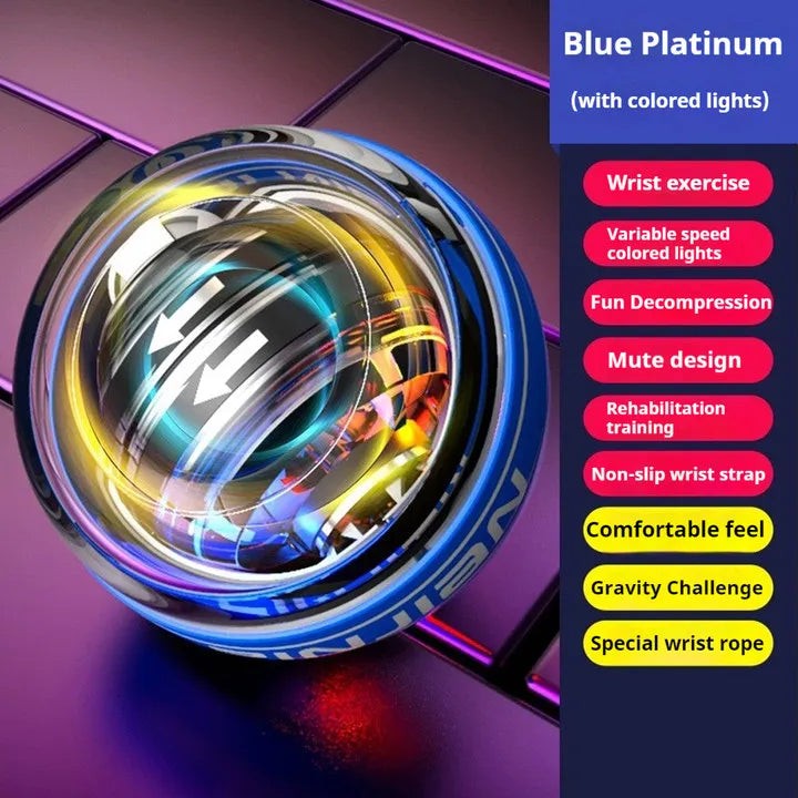 LED Gyroscopic Wrist Trainer | Motion-Activated Light Display