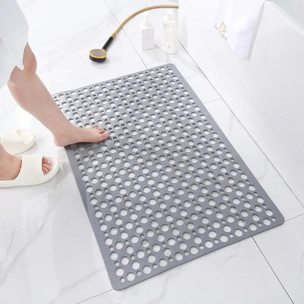 Non-Slip Shower Mat | PVC Drainage Design With Suction Cups