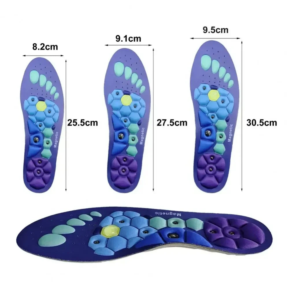 Magnetic Acupressure Insoles | Therapeutic Foot Support With Hexagonal Design