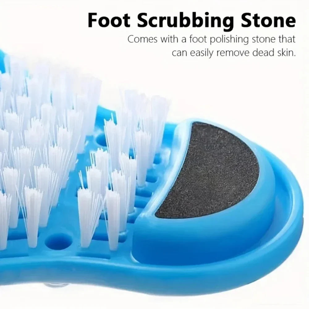 Shower Foot Massage Slippers | Non-Slip Cleaning Scrubber