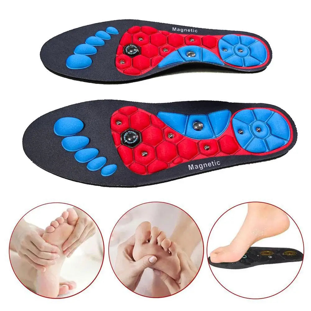 Magnetic Acupressure Insoles | Therapeutic Foot Support With Hexagonal Design