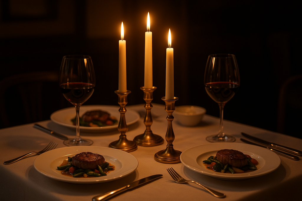 Gold Cast Metal Taper Candle Holder