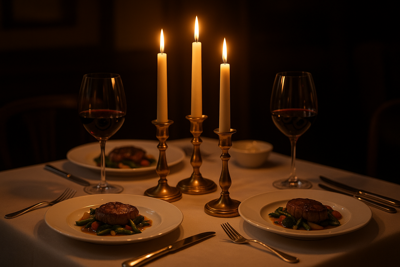 Gold Cast Metal Taper Candle Holder