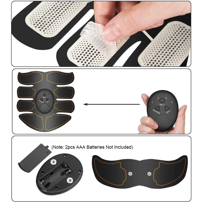 Smart EMS Muscle Trainer | USB Rechargeable Fitness Device