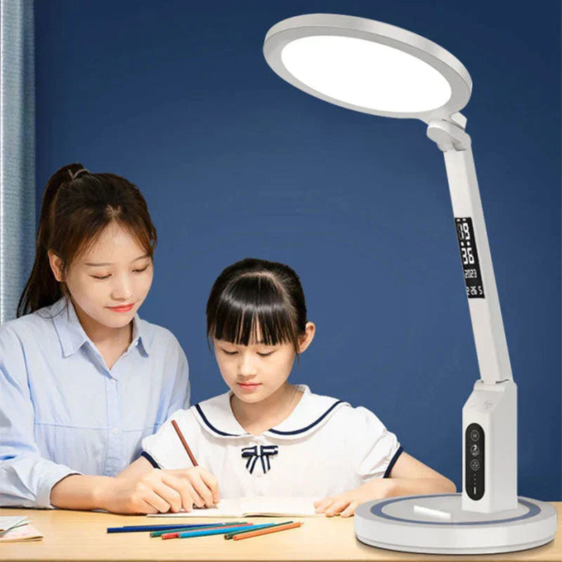 LED Desk Lamp With Clock | Touch Control Digital Display