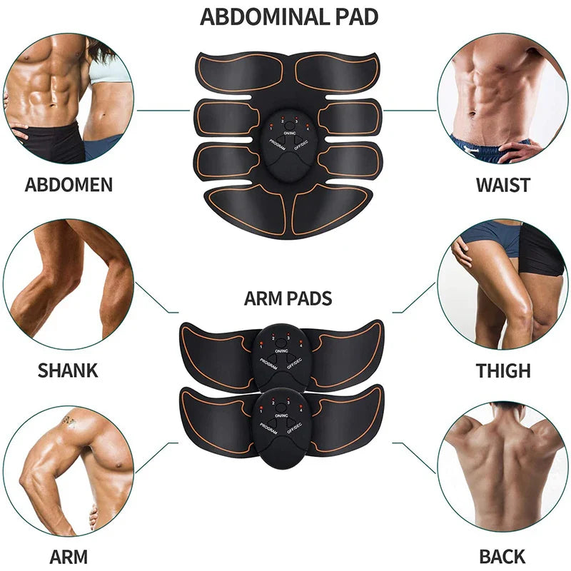 Smart EMS Muscle Trainer | USB Rechargeable Fitness Device