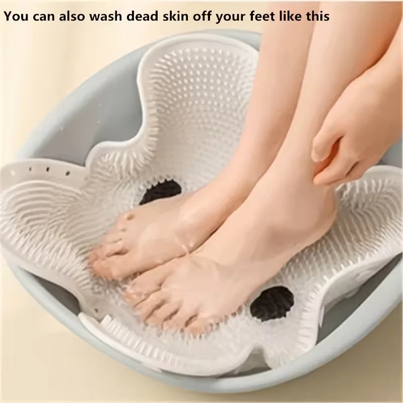 Shower Foot Scrubber Mat | Non-Slip Massage Cleaner