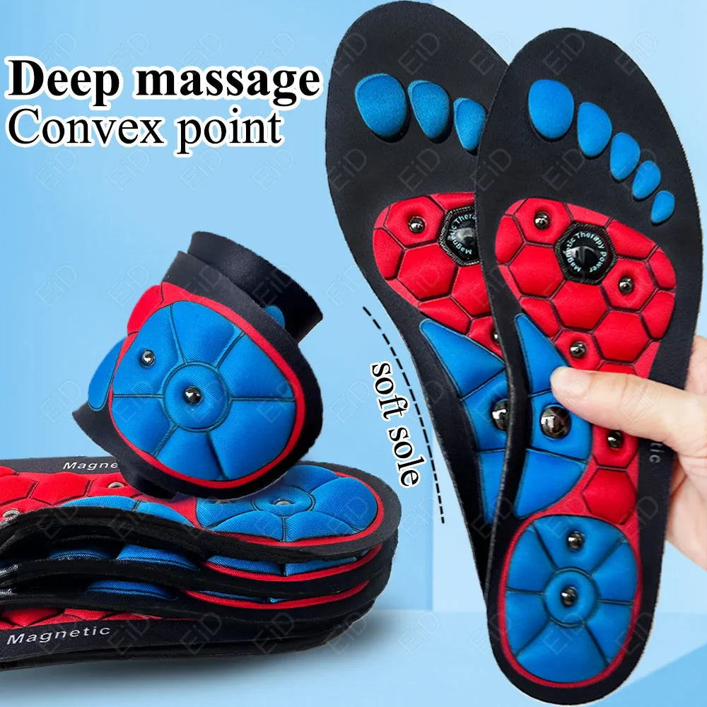 Magnetic Acupressure Insoles | Therapeutic Foot Support With Hexagonal Design