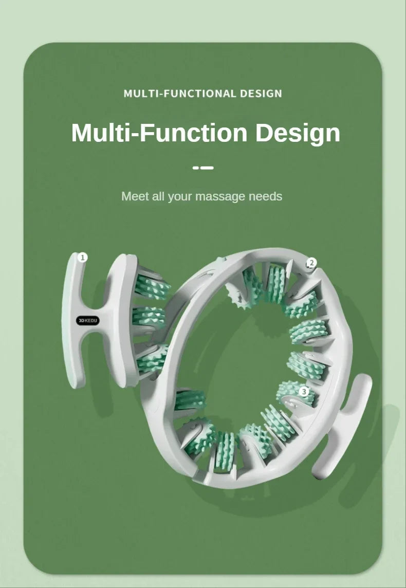 Ergonomic Body Massager | 14-Wheel Therapeutic Roller Design
