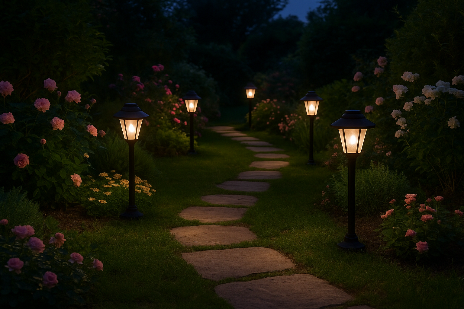 Garden Solar Lights for Outdoor Pathway