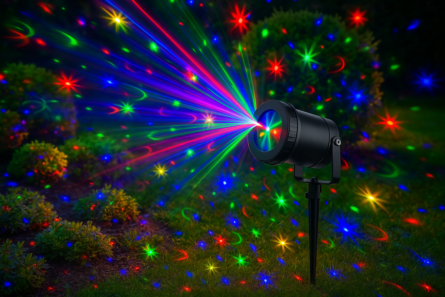 Moving Firefly Garden Laser Multi-Color LED