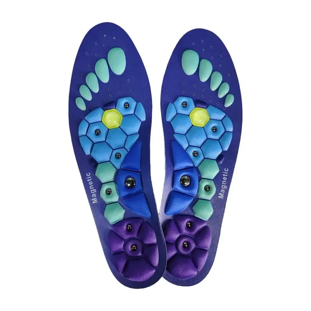 Magnetic Acupressure Insoles | Therapeutic Foot Support With Hexagonal Design