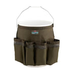 Bucket gardening tool storage bag