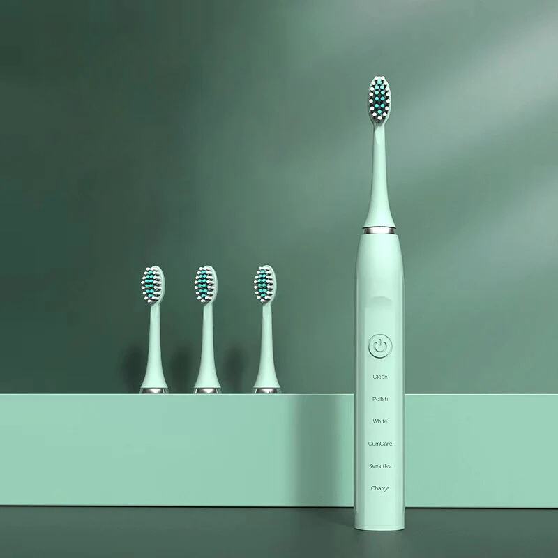 Sonic Electric Toothbrush | Ultrasonic Technology With 4 Brush Heads