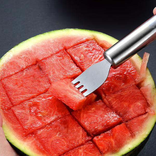 🔥🍉 Effortless Fruit Prep✨ 2-in-1 Fruit Cutter & Fork – For Quick and Easy Fruit Serving! 🍓
