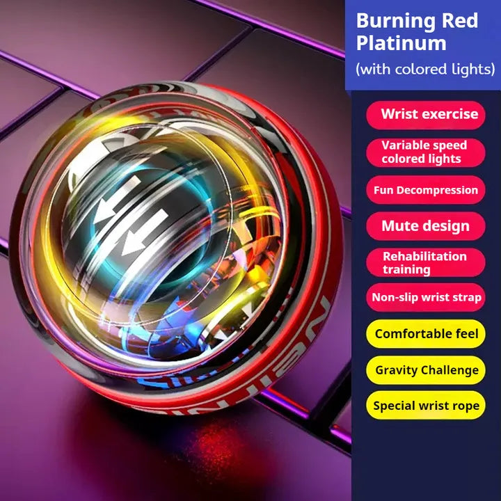 LED Gyroscopic Wrist Trainer | Motion-Activated Light Display