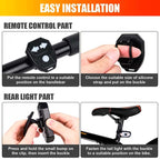 Wireless rear light with indicators