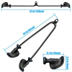 Professional Triceps Rope | Ergonomic 120cm Cable Attachment