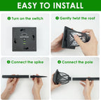 2 Pack LED Solar Lights Outdoor Waterproof