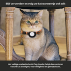 CAT GPS tracker collar with quick-release fastener and reflective design for improved night visibility